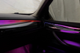 Ambient Lys Pakke colorful LED lighting strips BMW X5 F15 2014-2018 interior dashboard installed
