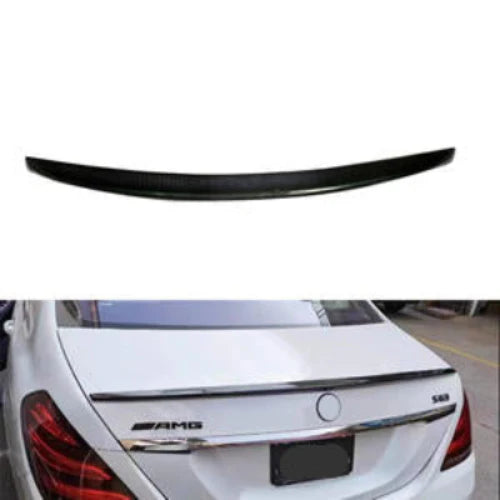 Bagspoiler til Mercedes S-klasse W221 blank sort