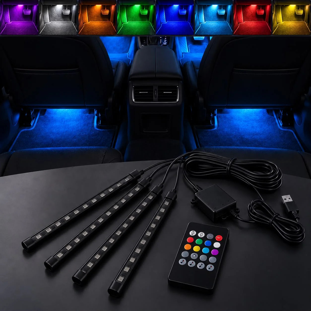 LED-fodbelysning med app-styring
