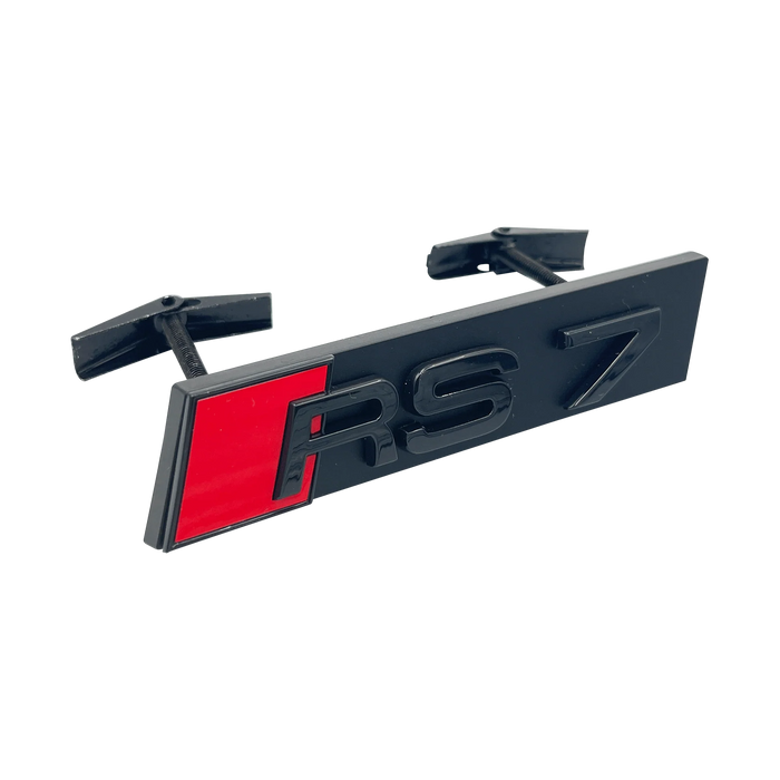 RS7 emblem til front blank sort