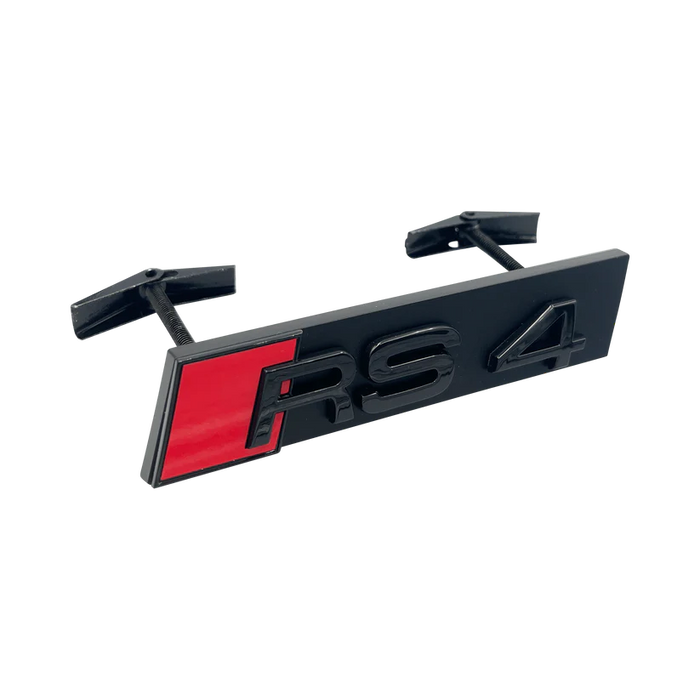RS4 emblem til front blank sort