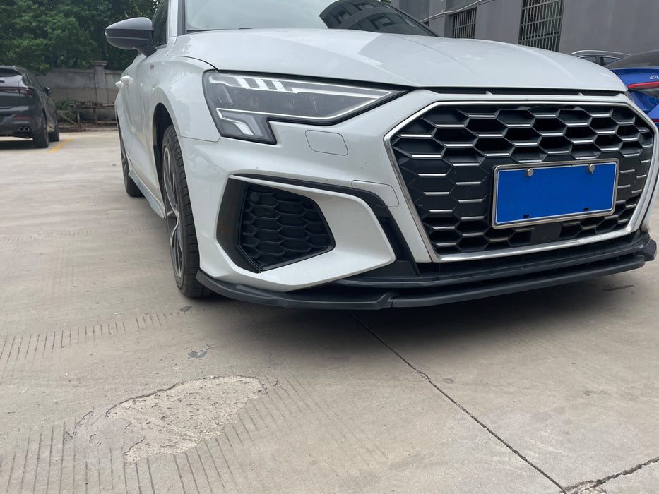 Frontsplitter til Audi A3 8Y blank sort