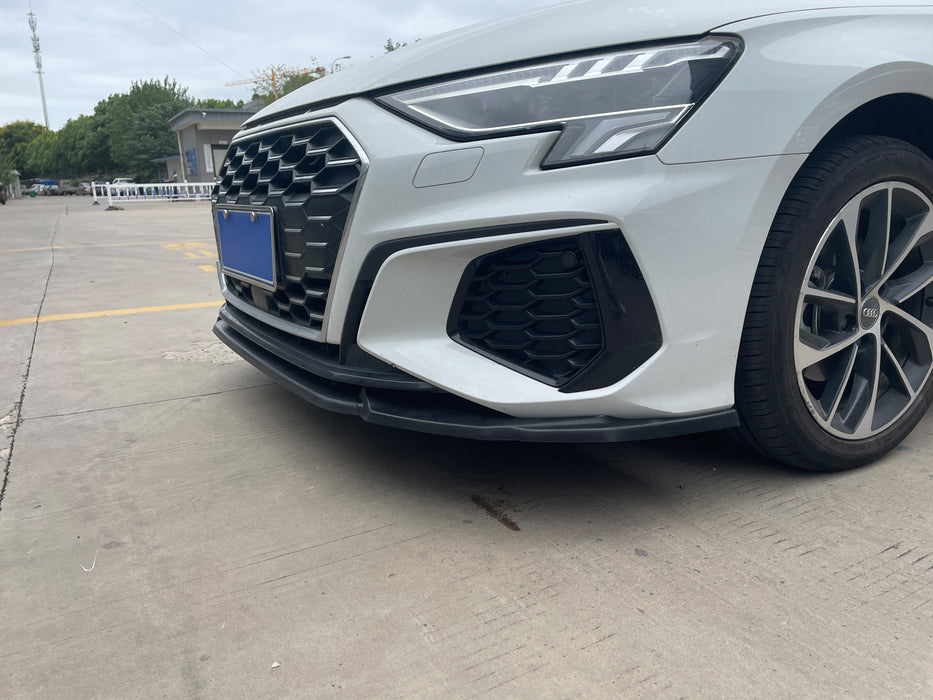 Frontsplitter til Audi A3 8Y blank sort