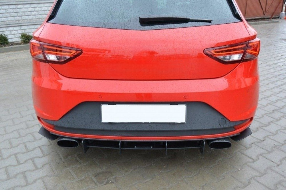 Diffuser til Seat Leon III (2012-2016) Cupra Rear Blade blank sort