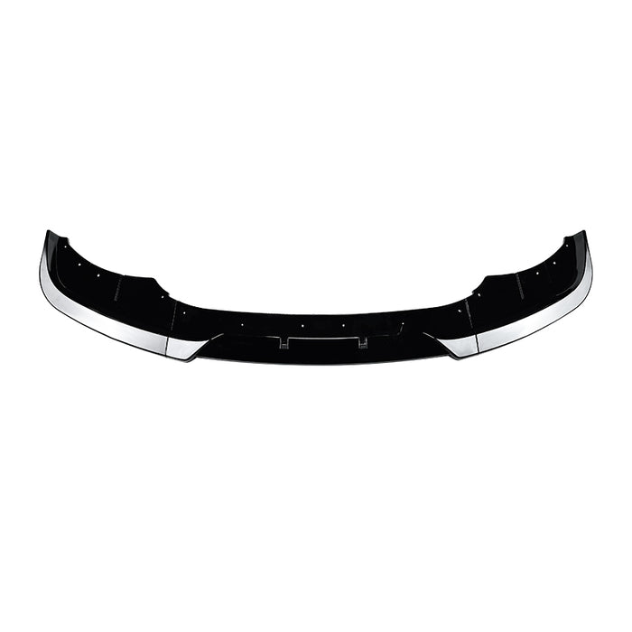 Black front splitter with white trim for BMW F10/F11 Facelift LCI 2014-2017
