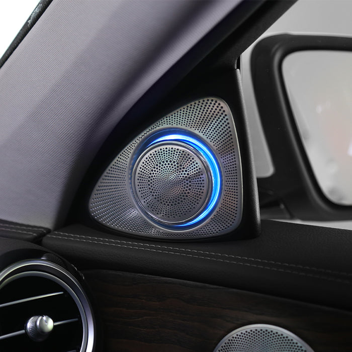 64-Farvet Ambient Lys Pakke Mercedes E-Klasse W213 blue LED door accent ring light upgrade