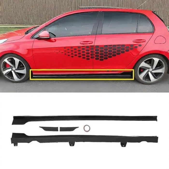 Sideskørter til Golf 7/7.5 GTI/GTE/R - Blank sort