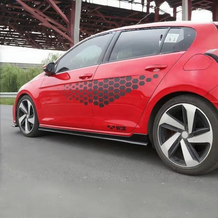 Sideskørter til Golf 7/7.5 GTI/GTE/R - Blank sort