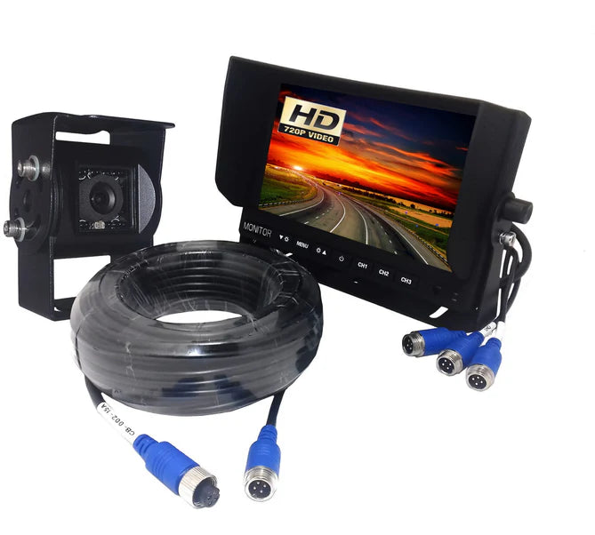 Kit Expert PRO AHD bakkamera 2 Mpx 1080P + skærm 7" 12V/24V 15m 4-PIN