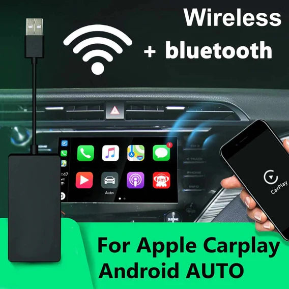 Trådlös Apple Carplay &amp; Android Auto dongel för Android-system