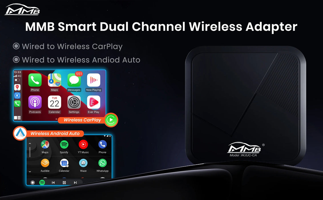 Trådlös Apple Carplay &amp; Trådlös Android Auto-modul