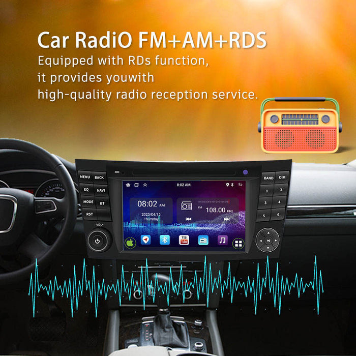7'' Mercedes CLK/CLS/E/G W209 W211 W219 W463 Android radio