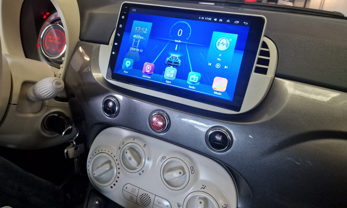 9'' Fiat 500 Android radio
