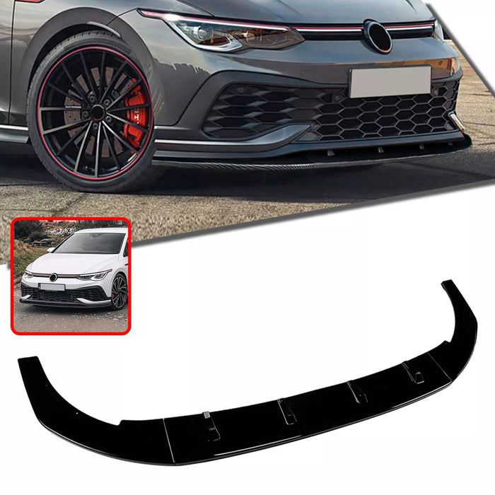 Frontsplitter til Volkswagen Golf 8 blank sort