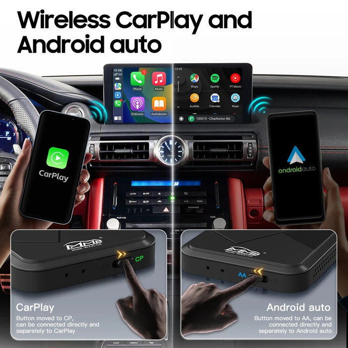 Trådlös Apple Carplay &amp; Trådlös Android Auto-modul