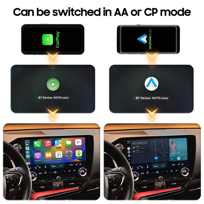 Trådløs Apple Carplay & Trådløs Android Auto modul