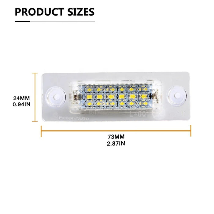 LED Nummerplade belysning med canbus til Volkswagen & Skoda