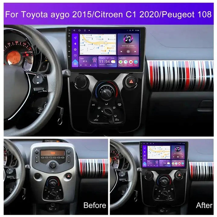 10'' Android Touchskærm til C1, Aygo, 108 15-20