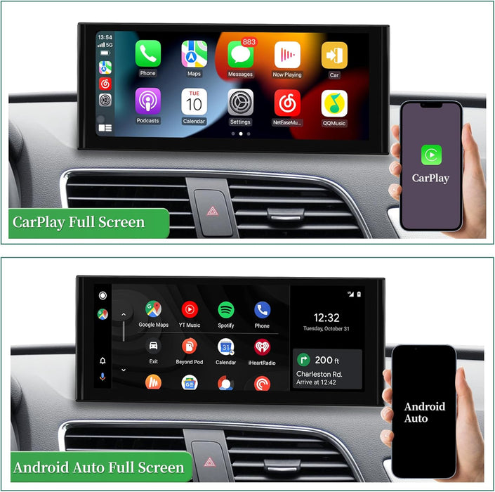 10.25 Android Touchskærm til Audi Q3 8U (2011-2018), med Apple Carplay & Android Auto