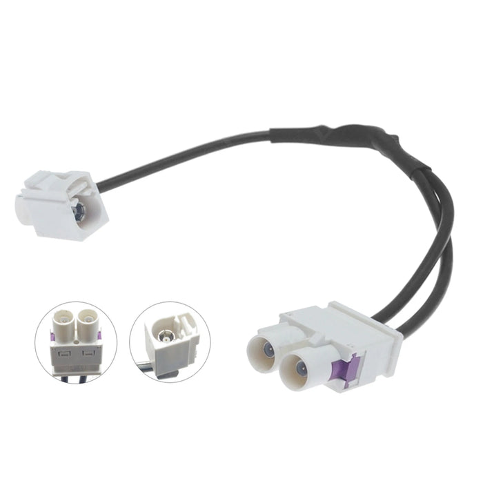 Dobbelt Fakra Antenne Adapter (Single til Twin/Dual) – Radio Splitter