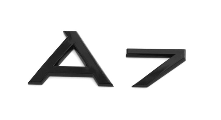 Audi A7 emblem blank svart