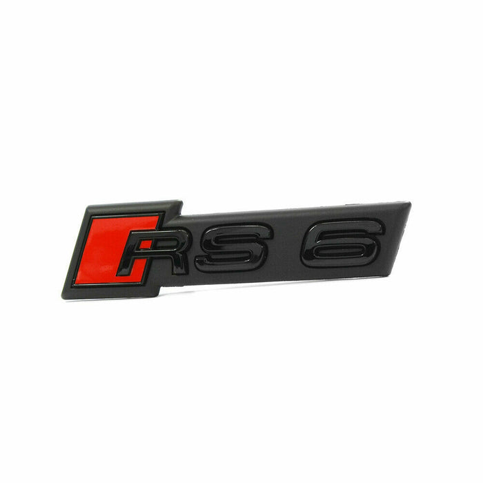 RS6 emblem til front blank sort