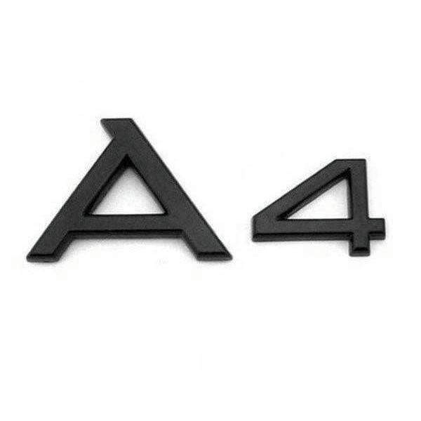 Audi A4 emblem blank svart