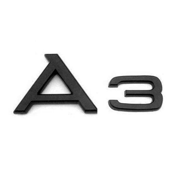 Audi A3 emblem blank svart
