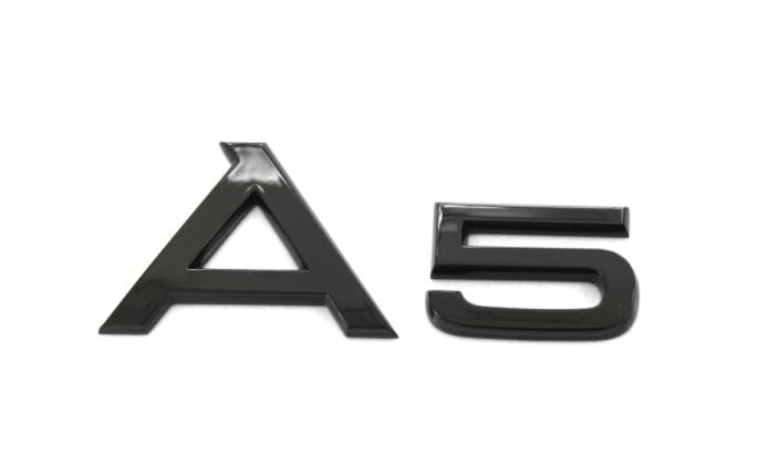 Audi A5 emblem blank svart
