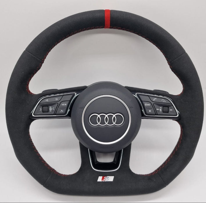Audi S Alcantara ratt med paddlar