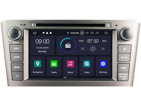 7'' Toyota Avensis android radio