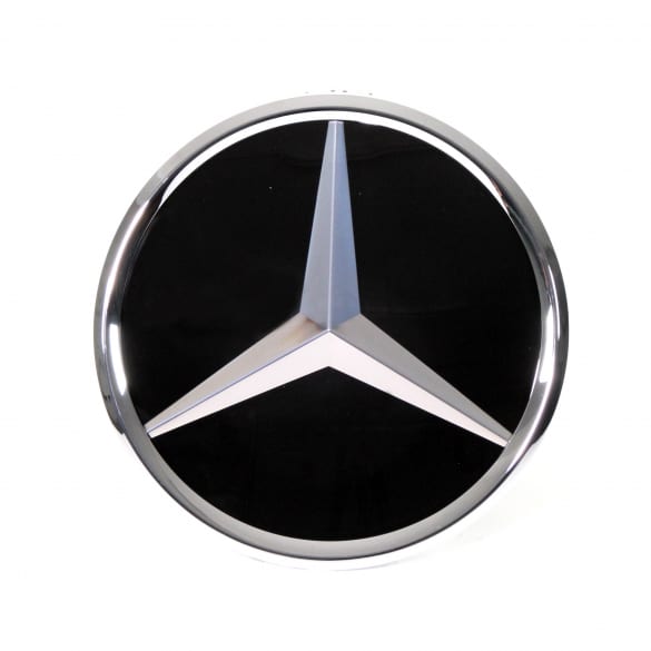Mercedes-Benz logotyp fram Silver/Svart