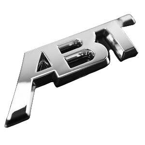 Audi ABT emblem glänsande krom