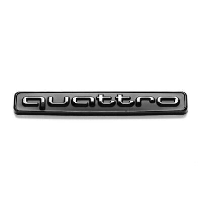 Audi Quattro emblem til bagklap sort