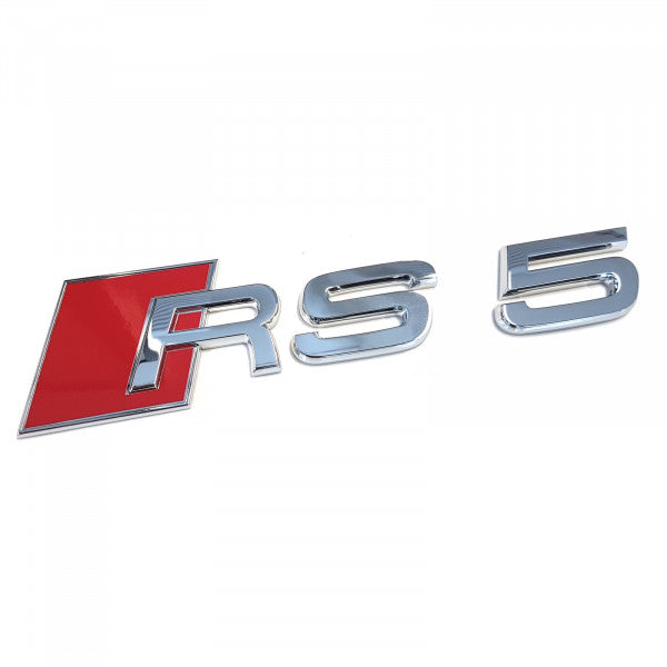 RS5 chrome emblem